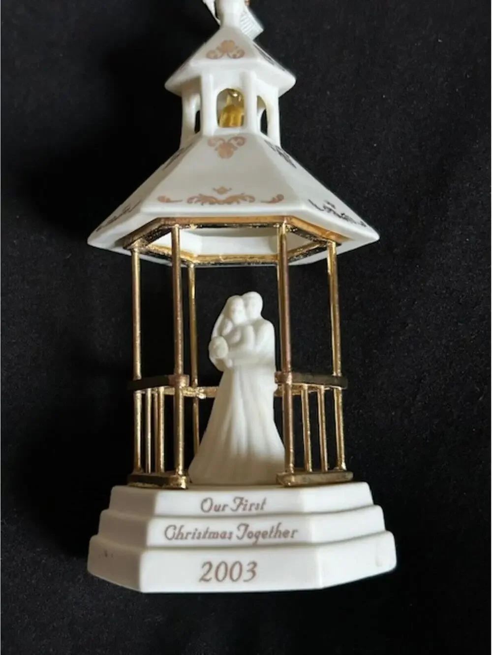 Wedgwood Porcelain 2003 Our First Christmas Together Ornament